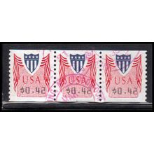Used CVP32 42c Shield Fine Strip of 3 PA5301