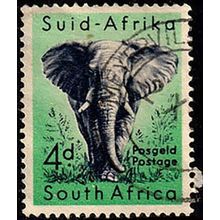 South Africa Suid Afrika 1954 Animal 4d Used. Stamp Elephant