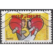 France 2014 Michel 6009 O Cote (????) ?.?? € Coeur à Coeur