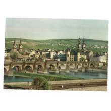 ALTE MOSELBRUCKE, KOBLENZ, GERMANY unused vintage postcard 1962 /