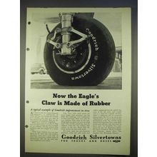 1940 Goodrich Silvertown Tire Ad - Eagle's Claw Rubber