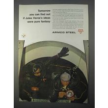 1966 Armco Steel Ad - If Jules Verne's Ideas Fantasy