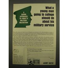 1966 Army ROTC Ad - Young Man Going to College