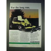 1989 Cushman Model 807 Front Line Mower Ad - For the long run