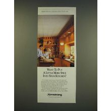 1990 Armstrong Ceiling Ad - Want to put a little more spice into your kitchen?