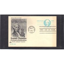 FDC Art Craft UX89 12c Isaiah Thomas (Cachet-U/A) CV00306