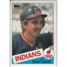 1985 Topps Baseball card 327 Brook Jacoby