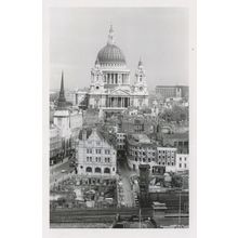 St Pauls Cathedral London 1950s Award Photo Postcard