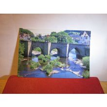 RIVER DEE & TREFOR BRIDGE, LLANGOLLEN, CLWYD unused postcard FotoWales =