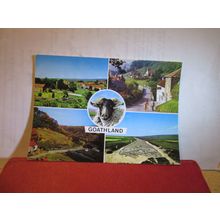 multiview, GOATHLAND, NORTH YORK MOORS used postcard by Dennis 1993 pm =