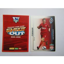 Steve Finnan - Liverpool - Shoot Out 2005 2006 Magic Box Football Card (EF1)