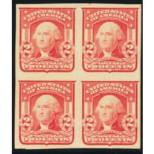 320, Mint NH 2¢ VF Block of Four Stamps SCV $130 - Stuart Katz