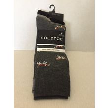 NEW GOLDTOE Edition Mens Dogs Crew Socks, 3-Pack - Shoe Size 6-12.5