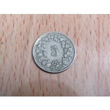 Switzerland 1940 5 Rappen Coin