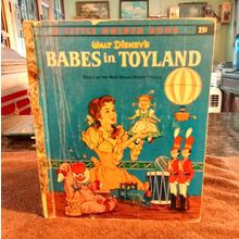 Old Vintage Little Golden Book Walt Disney Babes In Toyland (A) Edition 1961
