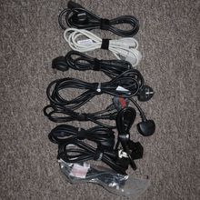 10x Used IEC Kettle leads with 3 Pin UK plug Power cables - Various Lengths