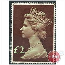 1977 £2 L Emerald & Purple Brown SG1027 Very Fine Used