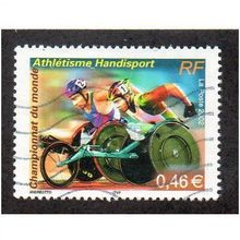 FRA 2002 46c 'WORLD DISABLED ATHLETICS' FINE USED (EBID20343)
