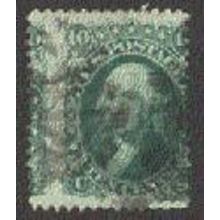 Used 96 10c George Washington Misperfed G0954