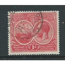 bermuda stamps sg65 used sg 65 script ca