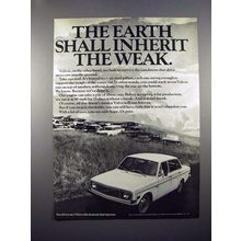 1971 Volvo Car Ad - Earth Shall Inherit the Weak