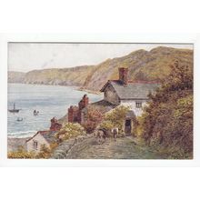 Clovelly Bay Devon A R Quinton Art Postcard 2365