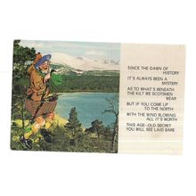 UNDER THE KILT? SCOTTISH HUMOUR Scotland ..used vintage postcard 1970s /