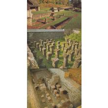 Chedworth Roman Villa West North Wing Stoke Fire Mosaic Floor Bath 3x Postcard