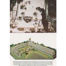 Chedworth Roman Villa House Rome Aerial View Gloucester Rare Photo 2x Postcard