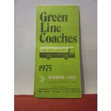 GREEN LINE COACHES, 1975 LONDON & COUNTRY BUS MAP, 1975. sheet map #