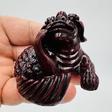 Rare Pair Feng Shui Creatures Red Resin Chinese Asian Figurines 2”