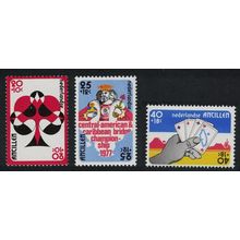 Neth. Antilles Bridge Championships Card Games 3v 1977 MNH SG#634-636