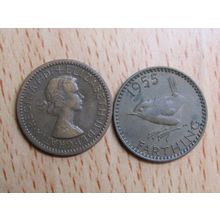 GB 1955 Elizabeth II Wren Farthing Coin