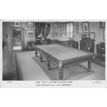 Chief Petty Officers Billiard Room HMS Excellent Ship Portsmouth Old Postcard