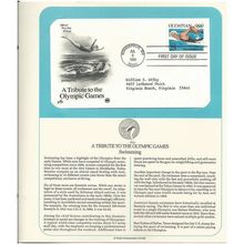 TRIBUTE to OLYMPIC GAMES : SWIMMING ' OFFICIAL FIRST DAY of ISSUE ' (1990)