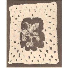 Crochet Motif Pattern Pansy Afghan Motif