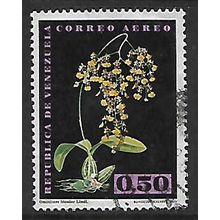 VENEZUELA 1962 AIR ORCHIDS 50c ONCIDIUM BICOLOR LINDL SG 1726 FINE USED