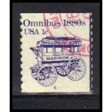 Used 1897 1c Omnibus Fine CNS 5 PA5502