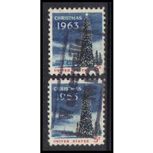 Used 1240 5c Christmas Tree (2) Walkersville, MD. E0548