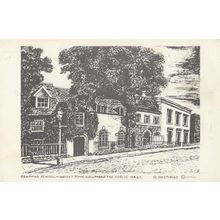 Wisbech Grammar School Cambridge Painting Postcard
