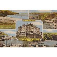 Mullion Cove Hotel Cornwall Boats Postcard