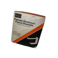 Painted Aluminum Fascia Gutter Brackets 4 In 1 Box New Old Stock
