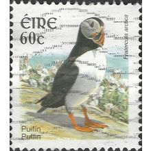 EIRE, BIRD, Puffin, Fratercula arctica, white 2004, 60c, #3