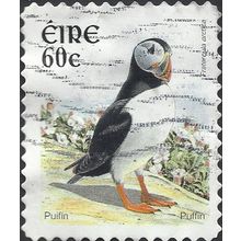 EIRE, BIRD, Puffin, Fratercula arctica, self-ad., white 2004, 60c, #3