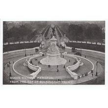 Queen Victoria Memorial from Top of Buckingham Palace London JT & Co Postcard