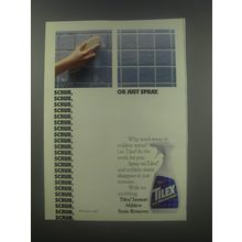 1988 Tilex Instant Mildew Stain Remover Ad - Or just spray