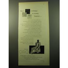 1950 Ciro New Horizons Eau de Toilette and Perfume Advertisement