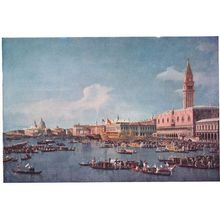Canaletto The Bucentaur At The Piazzetta Medici Painting Postcard