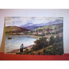 GARELOCH HEAD, ARGYLL & BUTE used antique postcard by Hildesheimer 1907 pm #