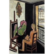 The painter in his studio-Picasso 1916-17 Poster Canvas Movie Film Print A0 A1 A